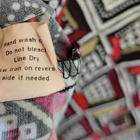 Notations Woman 1X Plus Blouse Retro Y2K mock layer gold hardware silky EUC - Picture 11 of 12